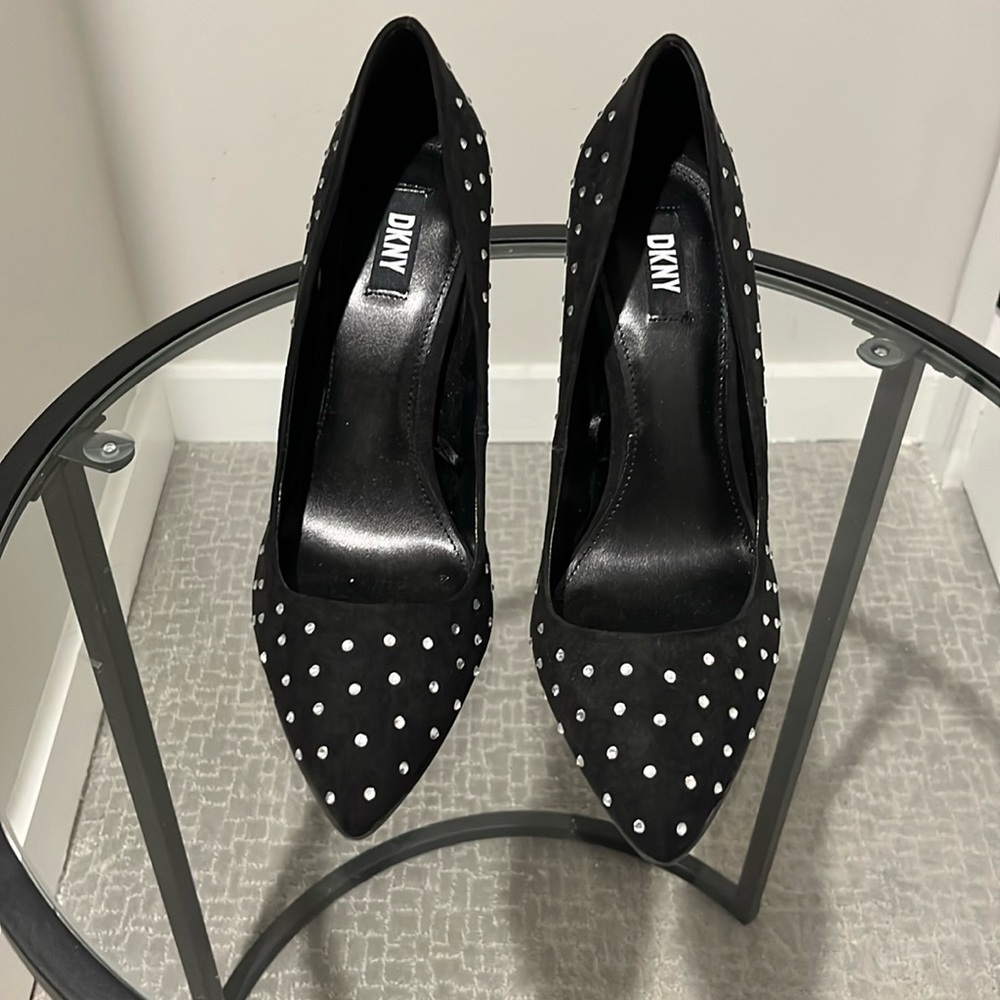 DKNY Rhinestone Embellished Pumps